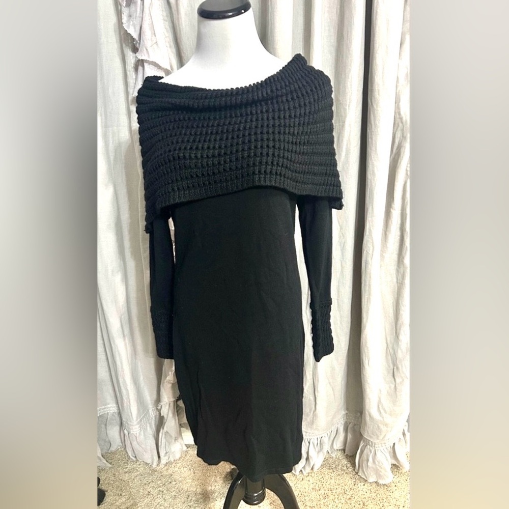 NWT Philosophy Black sweater Dress Size  M